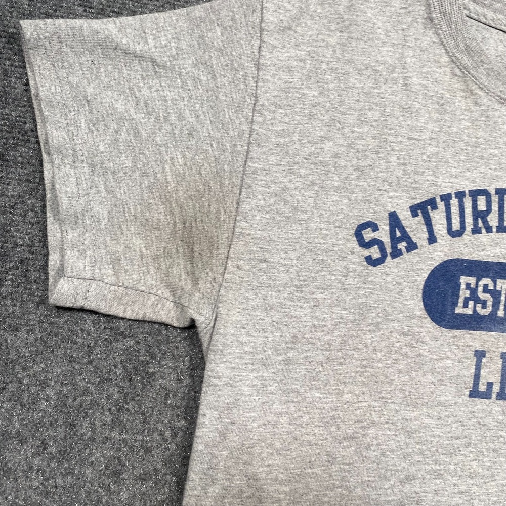 Vintage Saturday Night Live T Shirt Adult S Gray Est 1975 Distressed EUC - Picture 2 of 7